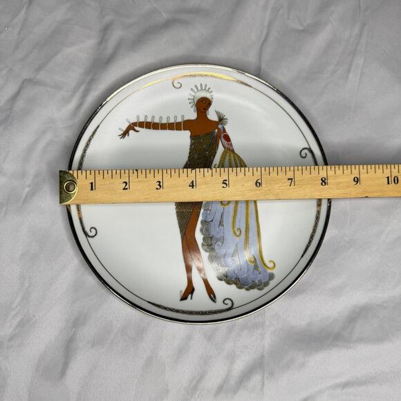 ART DECO Franklin Mint HOUSE of ERTE PLATE Limited Edition DIVA II - Picture 3 of 3
